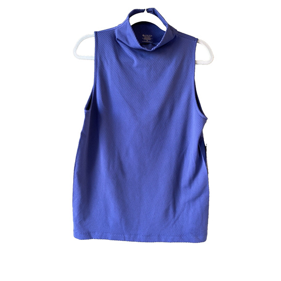 Athleta Shirt Womens Size XL Blue Flurry Base Layer NEW Casual Stretchy Tank Top - Picture 4 of 7
